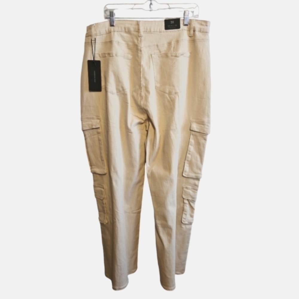 American Bazi Women's Wide Leg Cargo Jeans - Picture 4 of 7